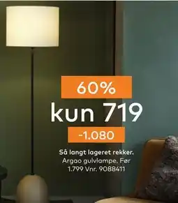 Skeidar Argao gulvlampe tilbud