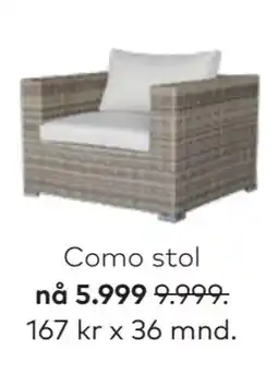 Skeidar Como stol tilbud