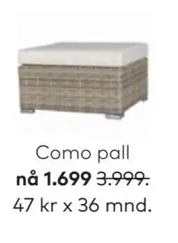 Skeidar Como pall tilbud