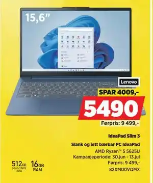 POWER IdeaPad Slim 3 tilbud