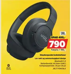 POWER Støydempende hodetelefoner tilbud