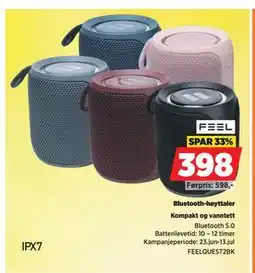 POWER Bluetooth-høyttaler tilbud