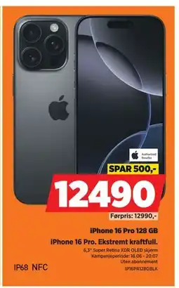 POWER iPhone 16 Pro 128 GB tilbud