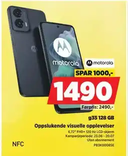 POWER motorola g35 128 GB tilbud