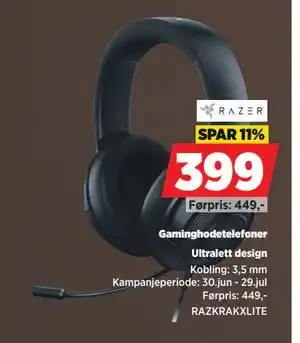 POWER Gaminghodetelefoner tilbud