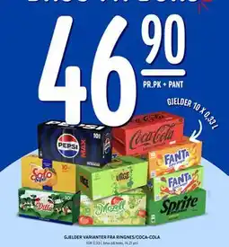 Rema 1000 Gjelder varianter fra Ringnes/Coca-Cola tilbud