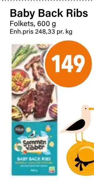 Nærbutikken Baby Back Ribs tilbud