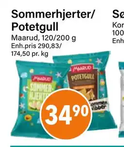 Nærbutikken Sommerhjerter/ Potetgull tilbud
