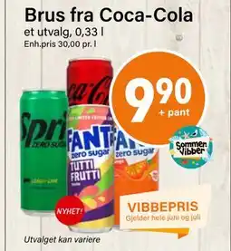 Nærbutikken Brus fra Coca-Cola tilbud