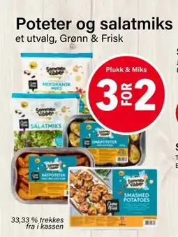 Nærbutikken Poteter og salatmiks tilbud
