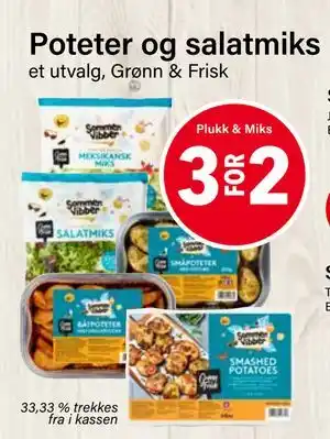 Nærbutikken Poteter og salatmiks tilbud