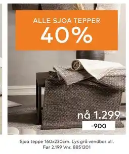 Skeidar ALLE SJOA TEPPER tilbud