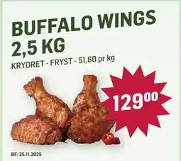 Holdbart Buffalo Wings 2,5 kg tilbud