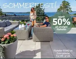 Flisekompaniet Flisheller 60x60 cm tilbud