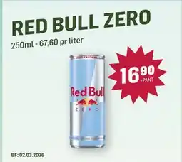Holdbart Red Bull Zero tilbud