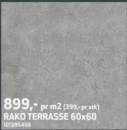 Flisekompaniet RAKO TERRASSE 60x60 tilbud