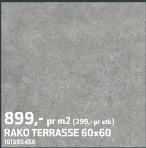Flisekompaniet RAKO TERRASSE 60x60 tilbud