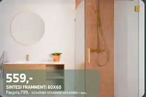Flisekompaniet SINTESI FRAMMENTI 60X60 tilbud