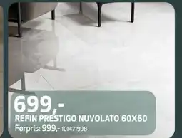 Flisekompaniet REFIN PRESTIGO NUVOLATO 60X60 tilbud