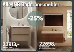 Flisekompaniet Alle INR Baderomsmøbler tilbud