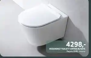 Flisekompaniet VEGGHENGT TOALETT SINTRA M/SETE tilbud