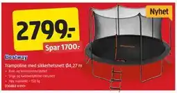 Jula Trampoline med sikkerhetsnett Ø4,27 m tilbud