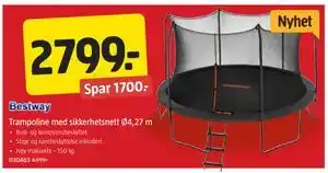 Jula Trampoline med sikkerhetsnett Ø4,27 m tilbud