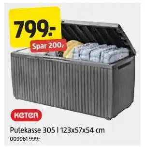 Jula Putekasse 305 l 123x57x54 cm tilbud