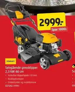 Jula Selvgående gressklipper 2,3 kW 46 cm tilbud