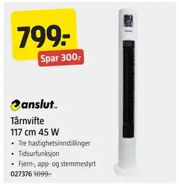 Jula Tårnvifte 117 cm 45 W tilbud