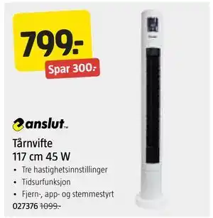 Jula Tårnvifte 117 cm 45 W tilbud