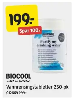 Jula Vannrensingstabletter 250-pk tilbud