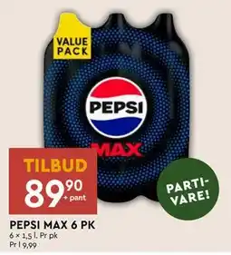 Coop Mega PEPSI MAX 6 PK tilbud
