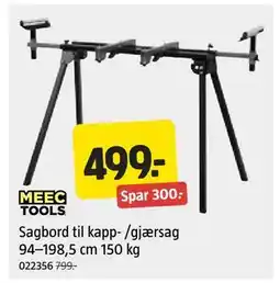 Jula Sagbord til kapp- /gjærsag 94–198,5 cm 150 kg tilbud