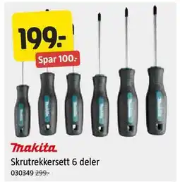 Jula Skrutrekkersett 6 deler tilbud