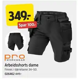 Jula Arbeidsshorts dame tilbud
