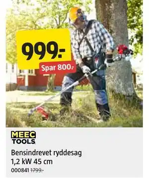 Jula Bensindrevet ryddesag 1,2 kW 45 cm tilbud