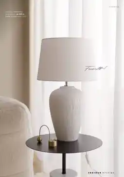 Skeidar Struktur bordlampe med skjerm tilbud