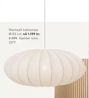 Skeidar Mamsell taklampe Ø:55 cm tilbud