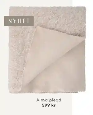 Skeidar Alma pledd tilbud