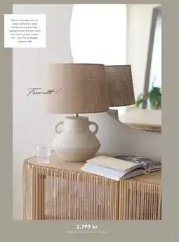 Skeidar Sagada bordlampe inkl. skjerm tilbud