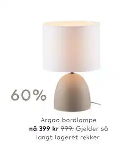 Skeidar Argao bordlampe tilbud