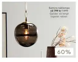 Skeidar Samira taklampe tilbud