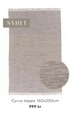 Skeidar Cyrus teppe tilbud