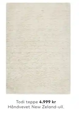 Skeidar Todi teppe tilbud