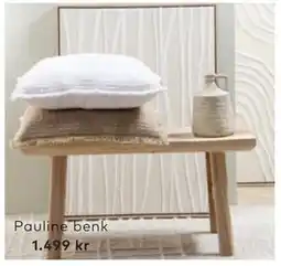 Skeidar Pauline benk tilbud