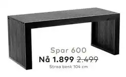 Skeidar Straa benk 104 cm tilbud