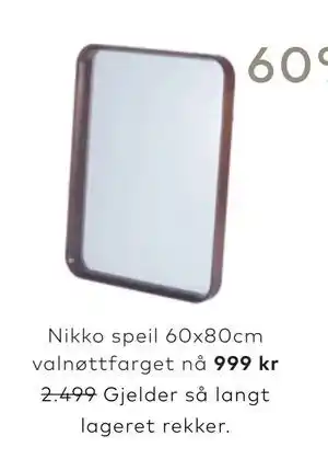 Skeidar Nikko speil tilbud
