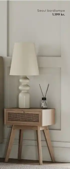 Skeidar Seoul bordlampe tilbud