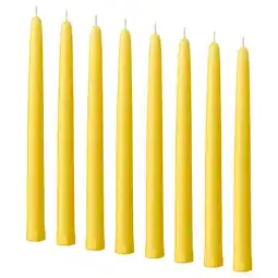 IKEA Klokhet Lys uparfymert, gul, 25 cm tilbud